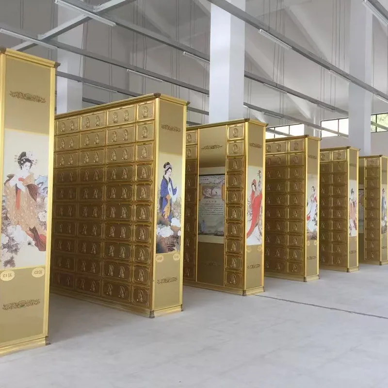 Rak penyimpanan abu aloi aluminium